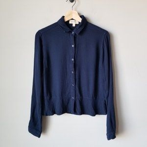 Cloth & Stone Anthropologie Button Front Blouse XS